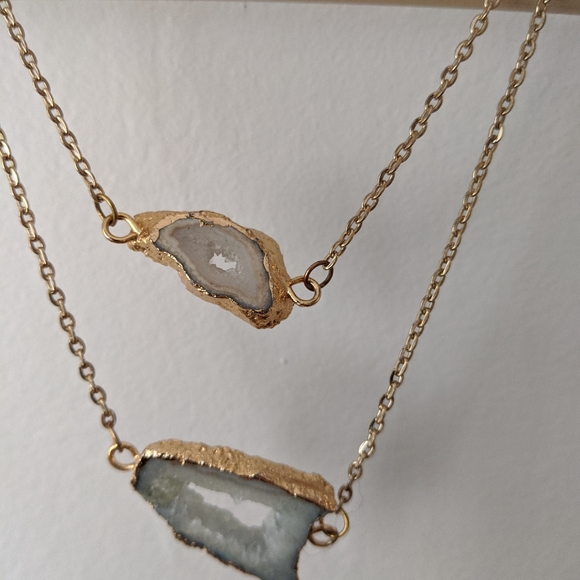 Geode Double Strand Necklace - Picture 2 of 3